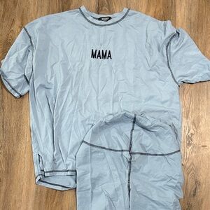 Missguided Maternity Blue Loungewear Set